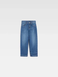 Discount Jacquemus De de-Nîmes denim broek voor kinderen Blue/Tabac