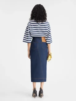 Online Jacquemus De de-N&icirc;mes denim rok