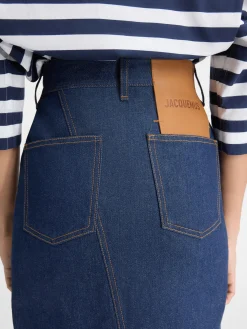 Online Jacquemus De de-N&icirc;mes denim rok