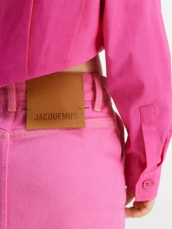 Discount Jacquemus De de-N&icirc;mes denim rok voor kinderen Pink