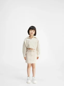 Outlet Jacquemus De de-Nîmes denim rok voor kinderen Off-White