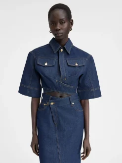 Clearance Jacquemus De de-Nîmes denim top