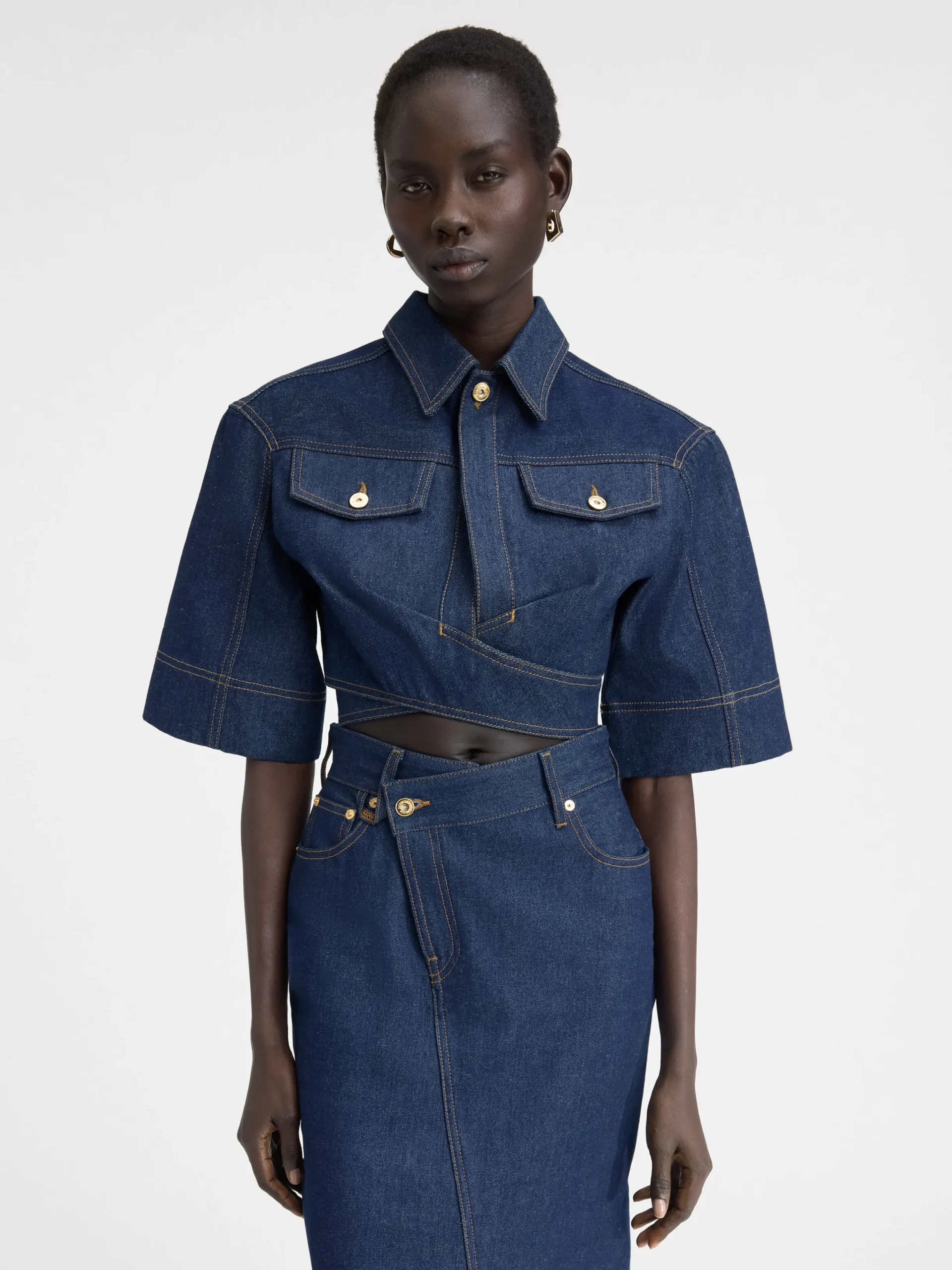 Clearance Jacquemus De de-Nîmes denim top