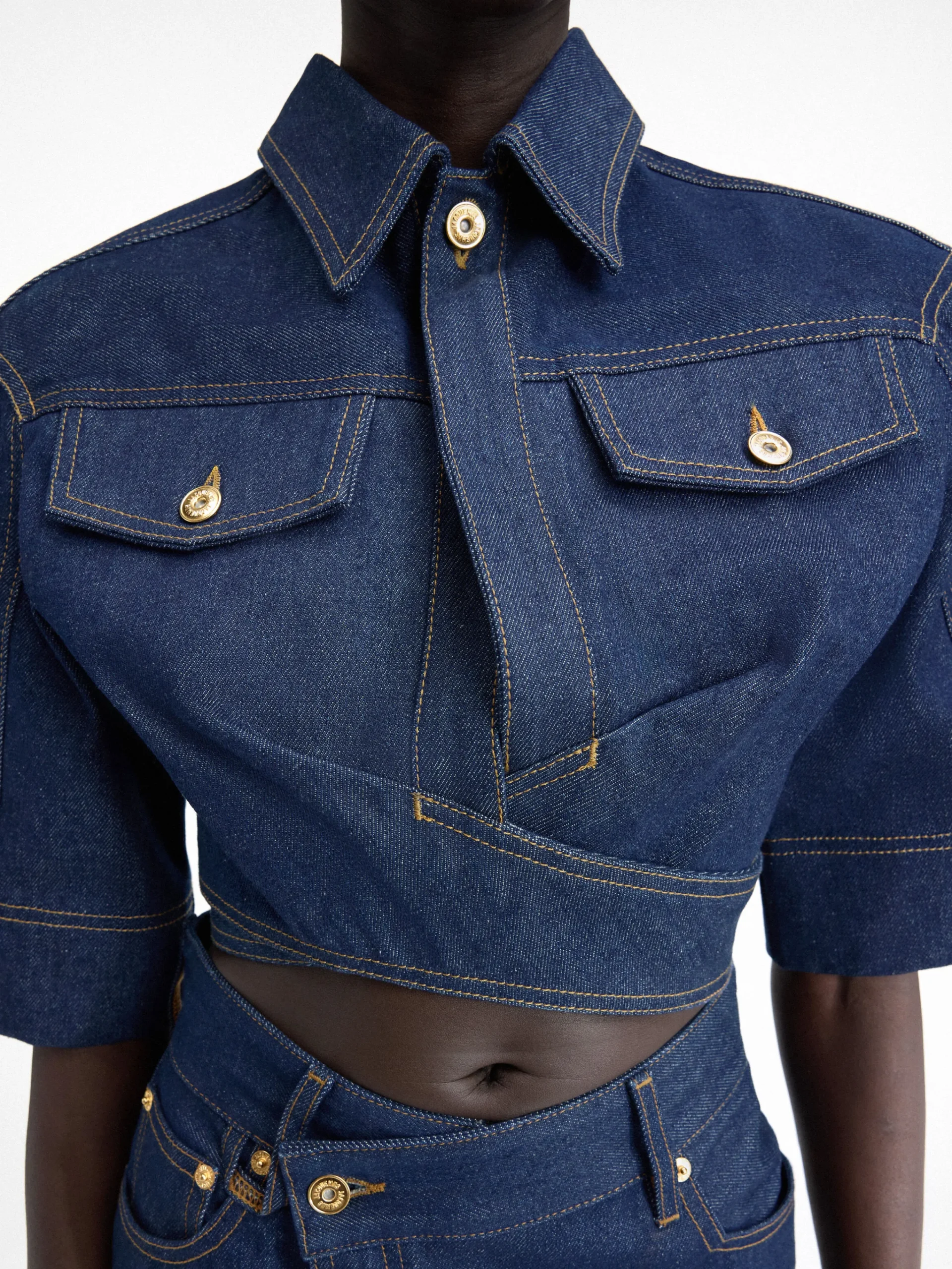 Clearance Jacquemus De de-Nîmes denim top