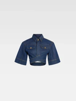 Clearance Jacquemus De de-Nîmes denim top