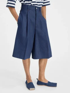 Online Jacquemus De de-N&icirc;mes Ravello korte denim broek Navy