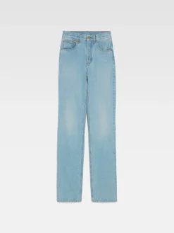 Outlet Jacquemus De de-Nîmes rechte denim broek LightBlue/Tabac