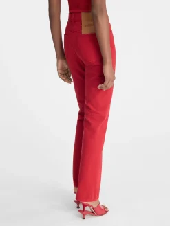 Outlet Jacquemus De de-Nîmes rechte denim broek Red