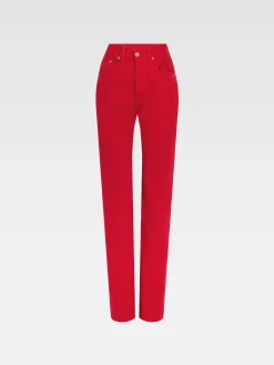 Outlet Jacquemus De de-Nîmes rechte denim broek Red