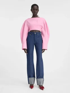 Discount Jacquemus De de-N&icirc;mes rechte denim broek