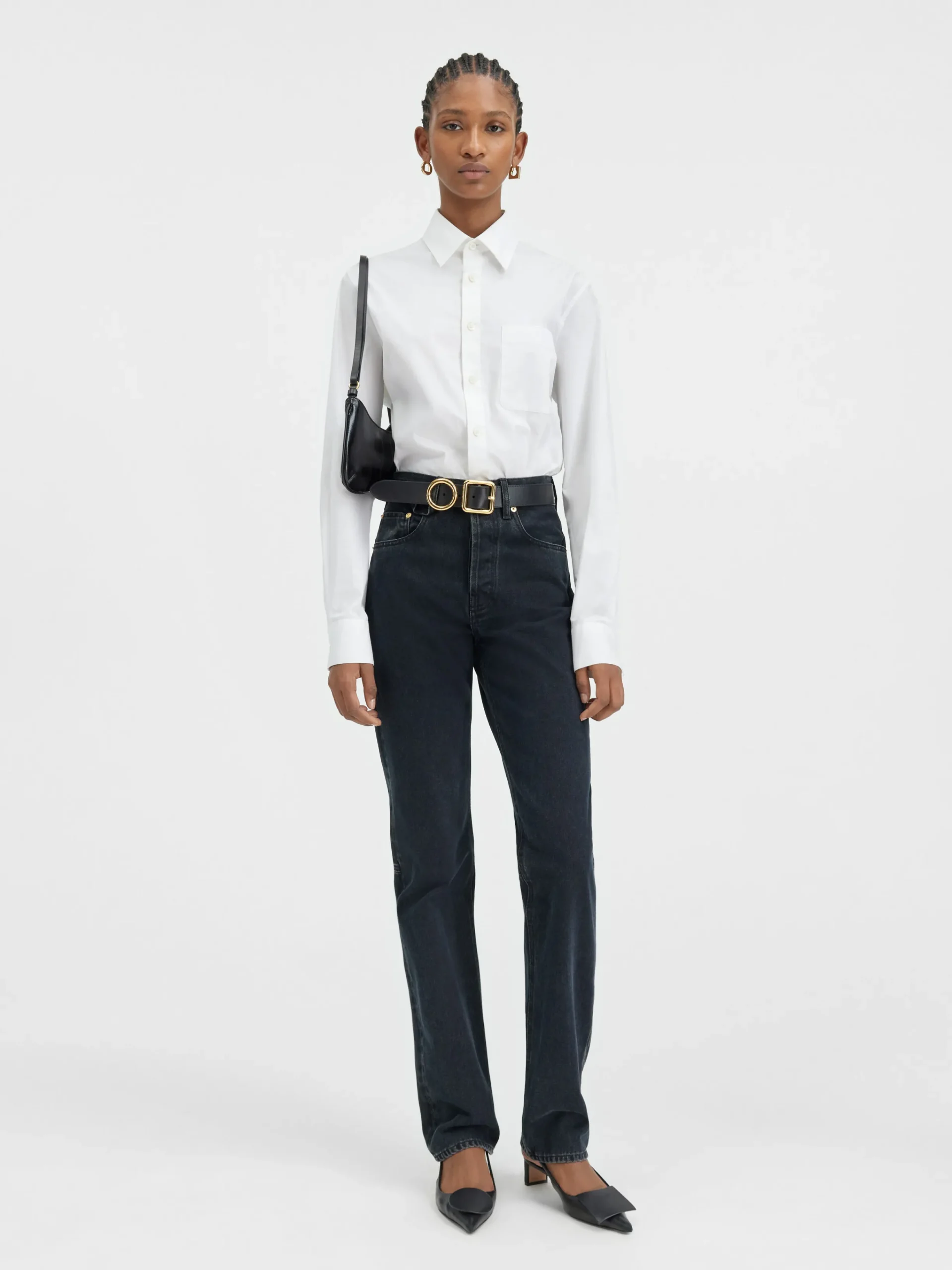 Best Jacquemus De de-Nîmes rechte denim broek Black