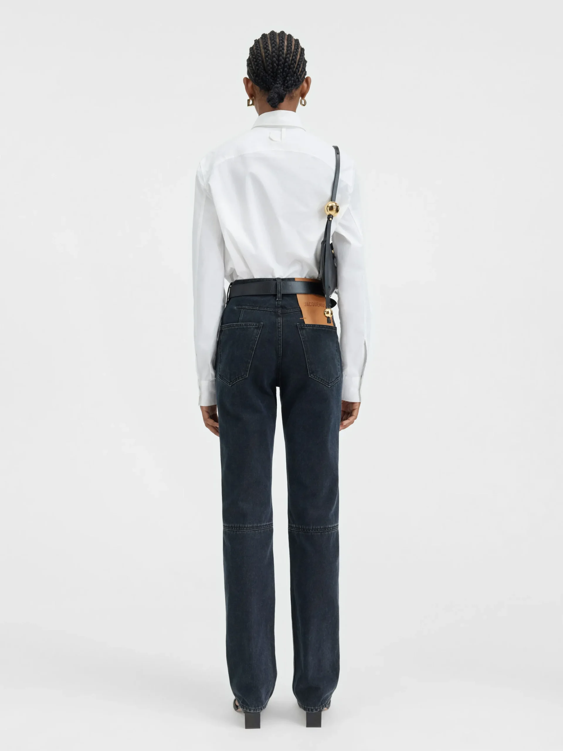 Best Jacquemus De de-Nîmes rechte denim broek Black
