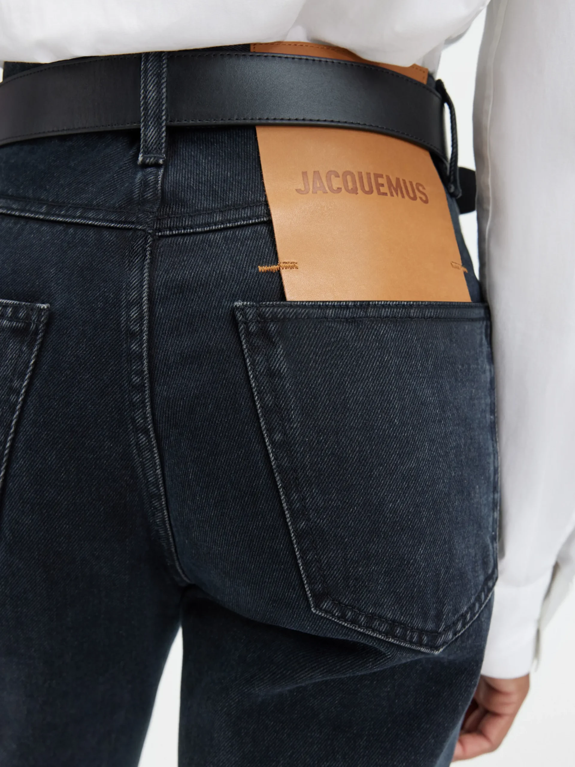 Best Jacquemus De de-Nîmes rechte denim broek Black