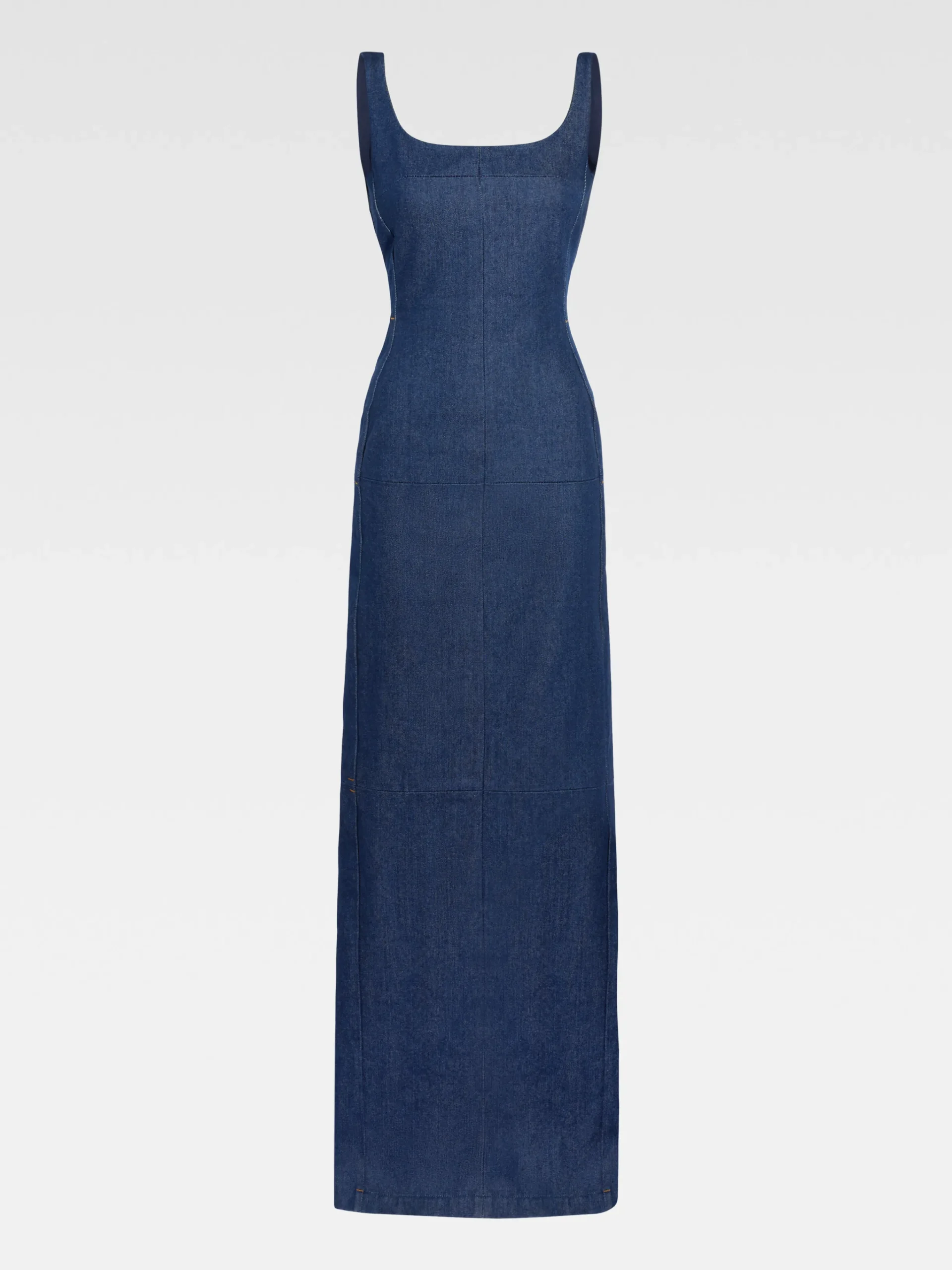 Fashion Jacquemus De de-Nîmes Spoglio denim jurk Navy