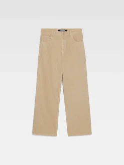 Outlet Jacquemus De de-Nîmes wijde denim broek Beige