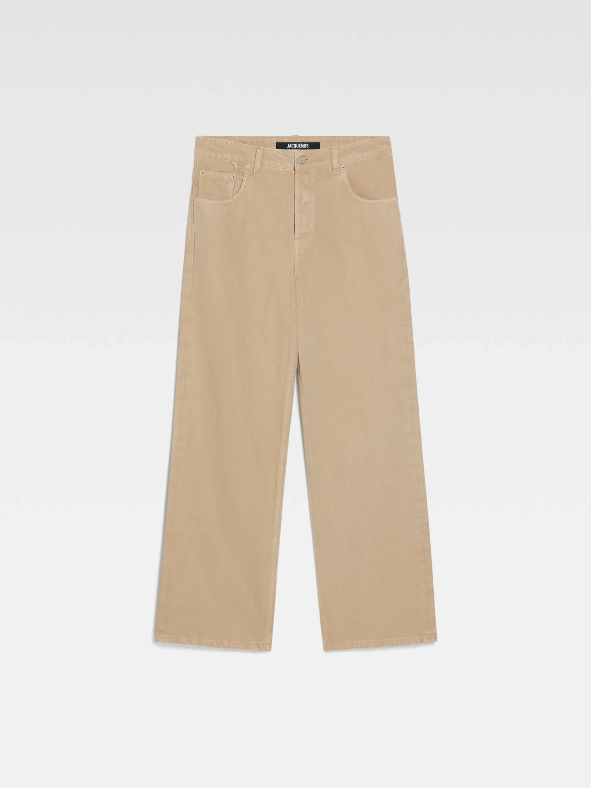 Outlet Jacquemus De de-Nîmes wijde denim broek Beige