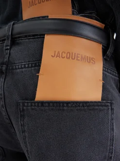 Hot Jacquemus De de-Nîmes wijde denim broek Black