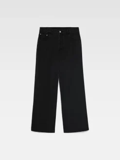 Hot Jacquemus De de-Nîmes wijde denim broek Black