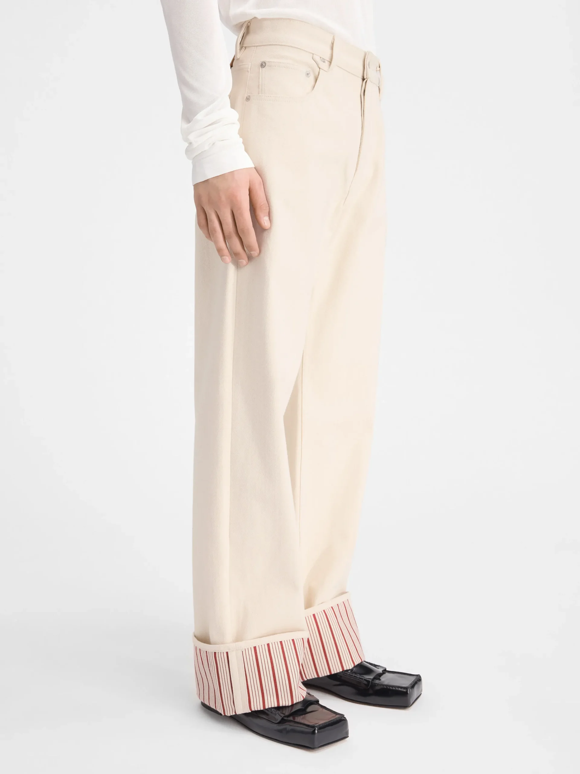 Fashion Jacquemus De de-Nîmes wijde denim broek