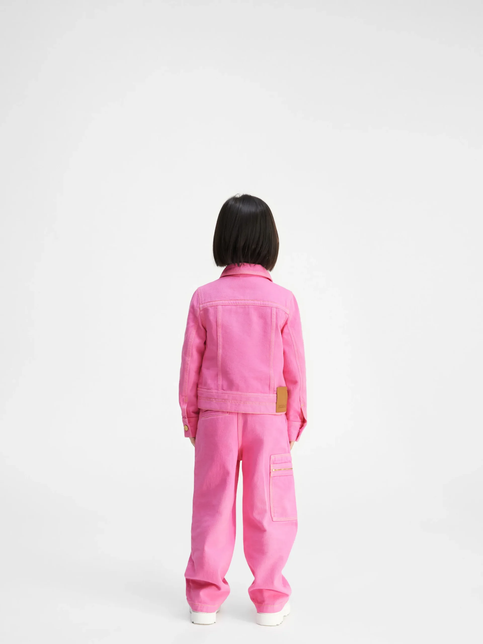 Discount Jacquemus De de-Nîmes wijde denim broek voor kinderen Pink