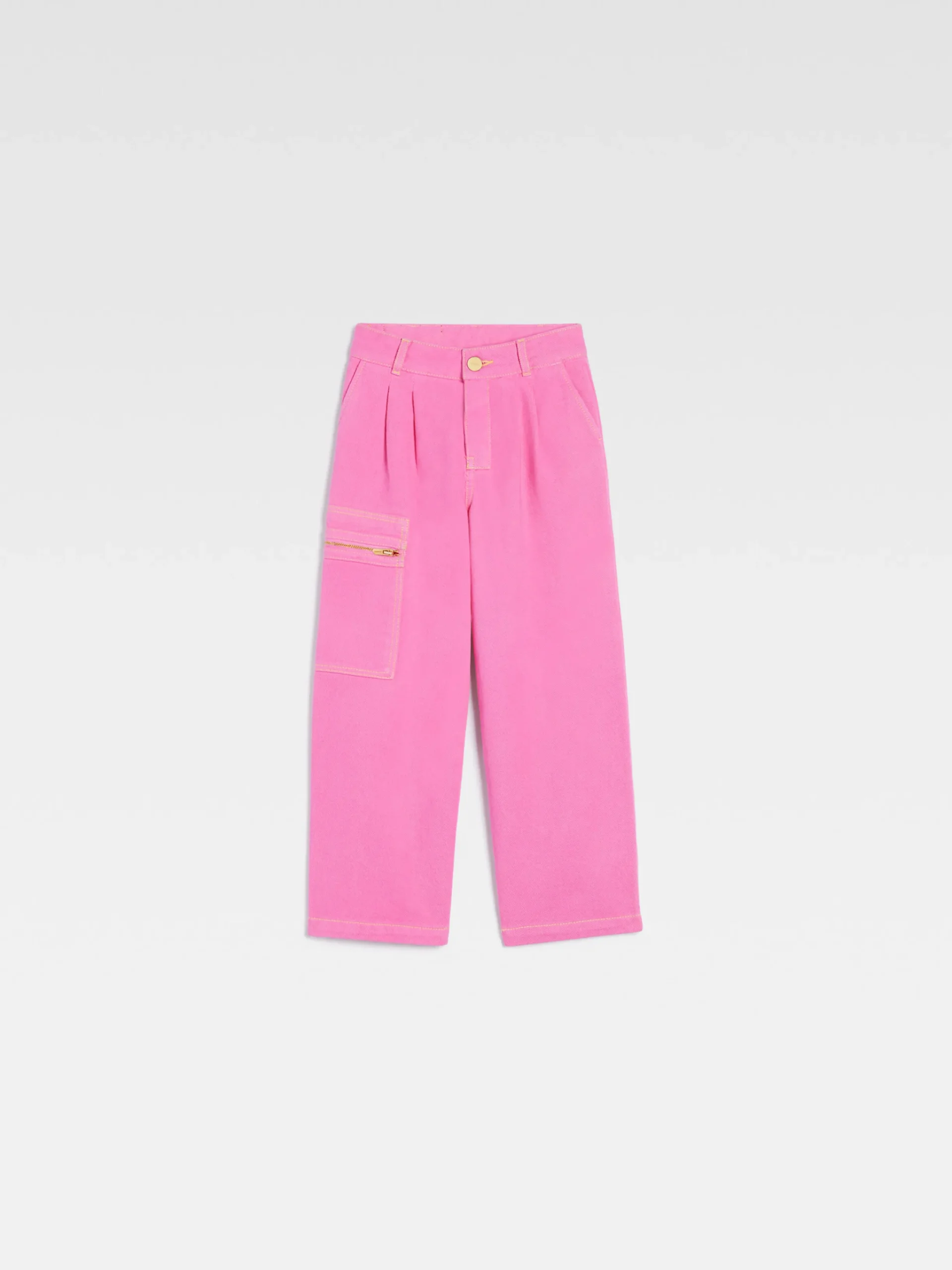 Discount Jacquemus De de-Nîmes wijde denim broek voor kinderen Pink