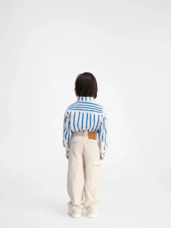 Fashion Jacquemus De de-N&icirc;mes wijde denim broek voor kinderen Off-White