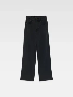 Clearance Jacquemus De de-Nîmes wijde denim broek Black