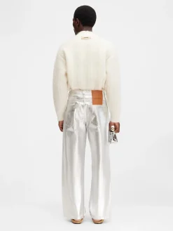 Online Jacquemus De de-N&icirc;mes wijde spijkerbroek Silver
