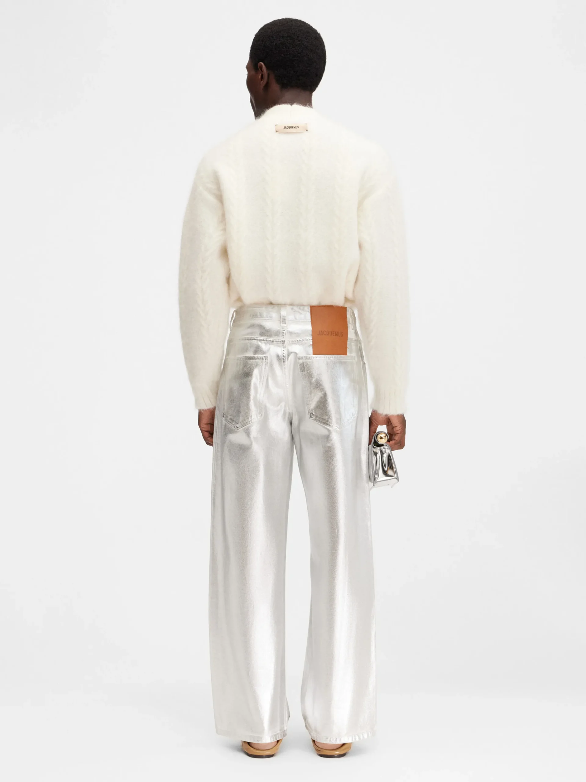 Online Jacquemus De de-Nîmes wijde spijkerbroek Silver