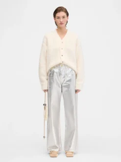 Discount Jacquemus De de-N&icirc;mes wijde spijkerbroek Silver