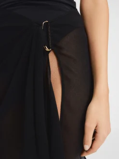 Sale Jacquemus De Drapeado pareo Black