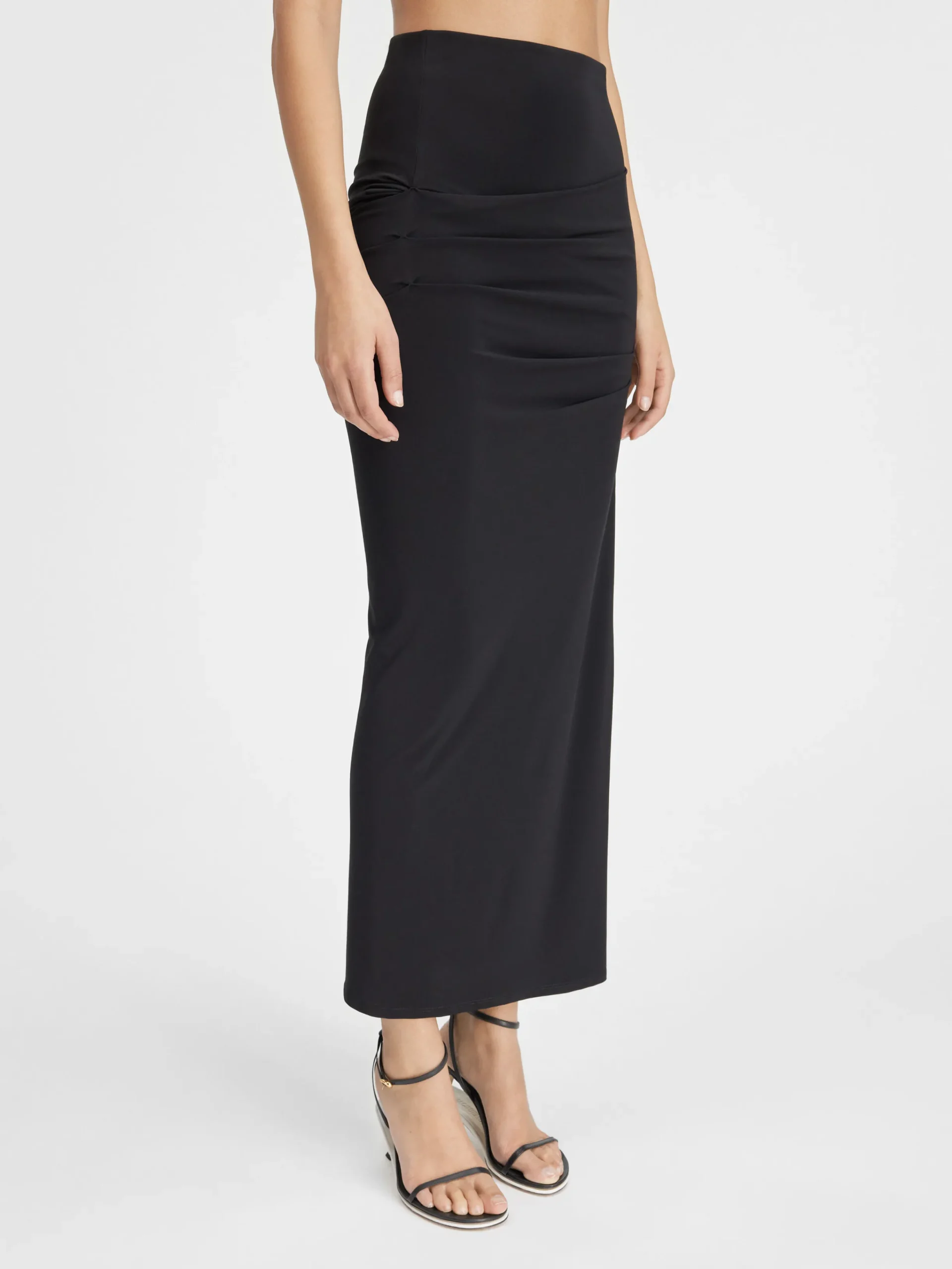 Fashion Jacquemus De Drapeado rok Black