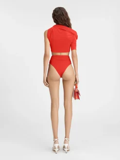 Clearance Jacquemus De Drapeado top Orange