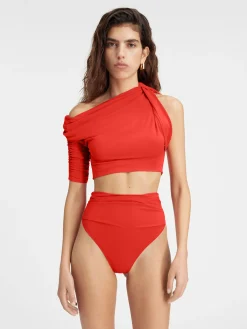 Clearance Jacquemus De Drapeado top Orange