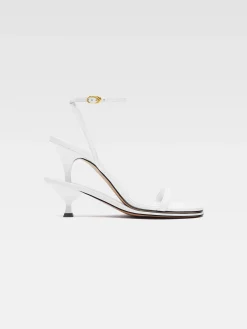 Hot Jacquemus De dubbele sandalen White