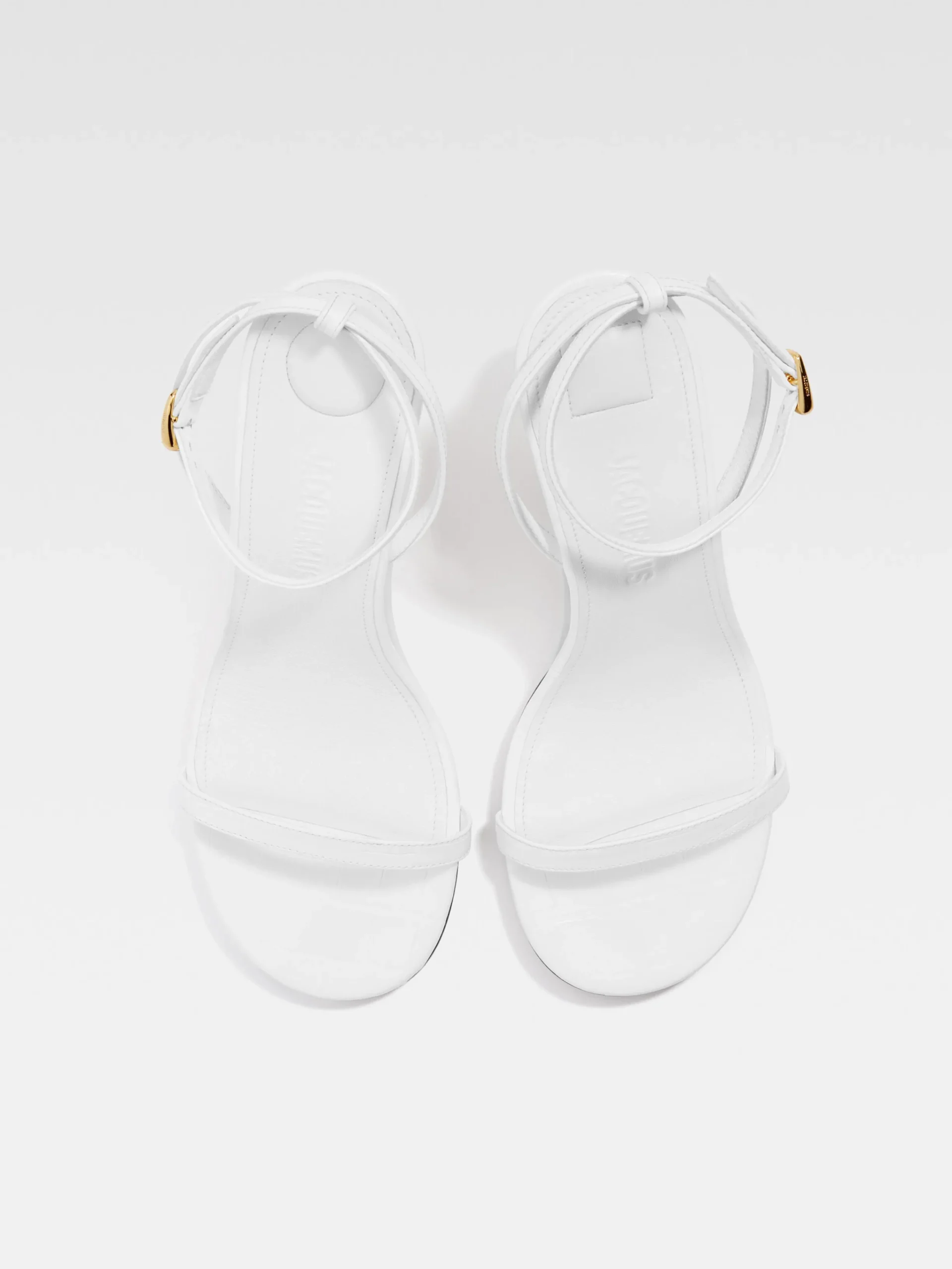 Hot Jacquemus De dubbele sandalen White