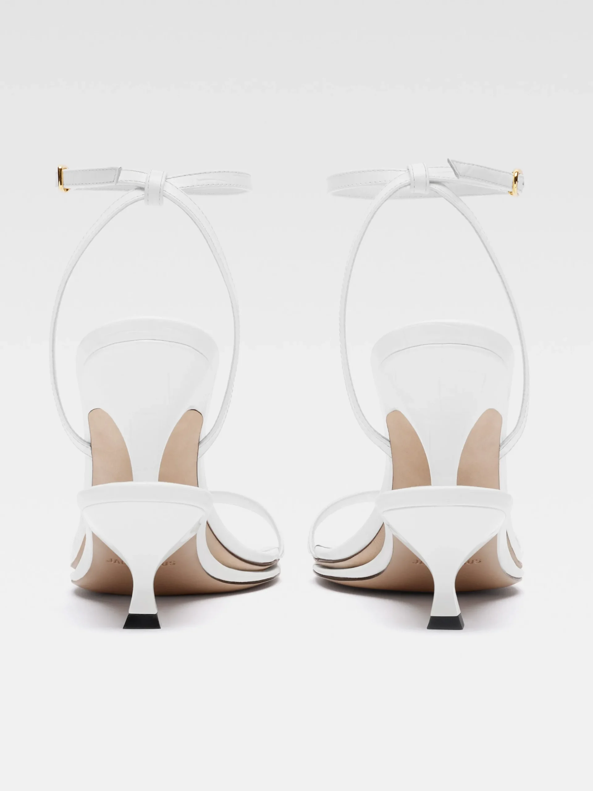 Hot Jacquemus De dubbele sandalen White