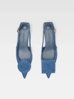 Discount Jacquemus De Duelo lage slingbacks Blue