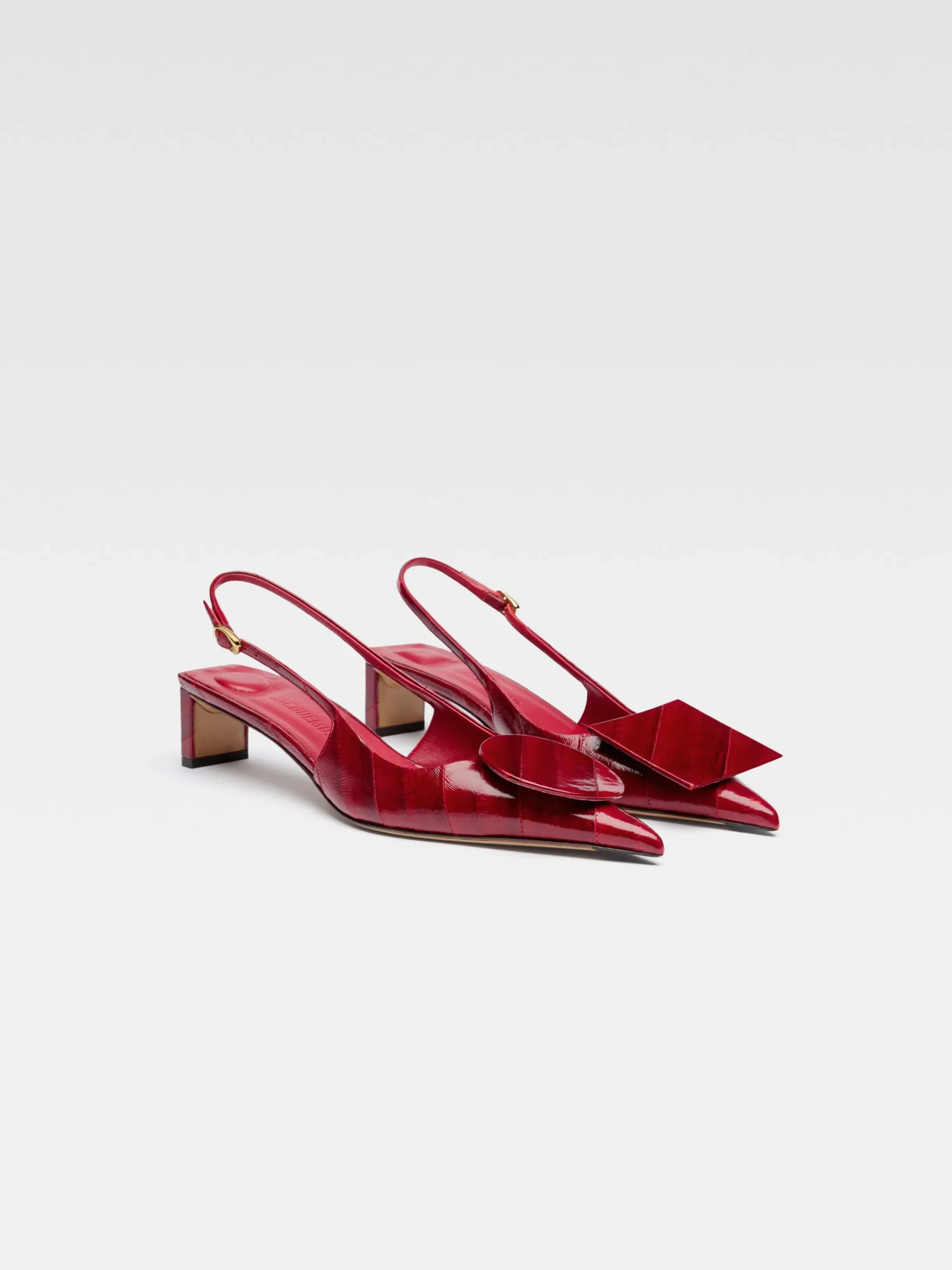 Outlet Jacquemus De Duelo lage slingbacks DarkRed