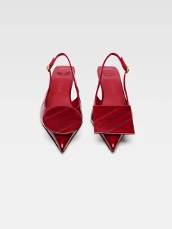 Outlet Jacquemus De Duelo lage slingbacks DarkRed