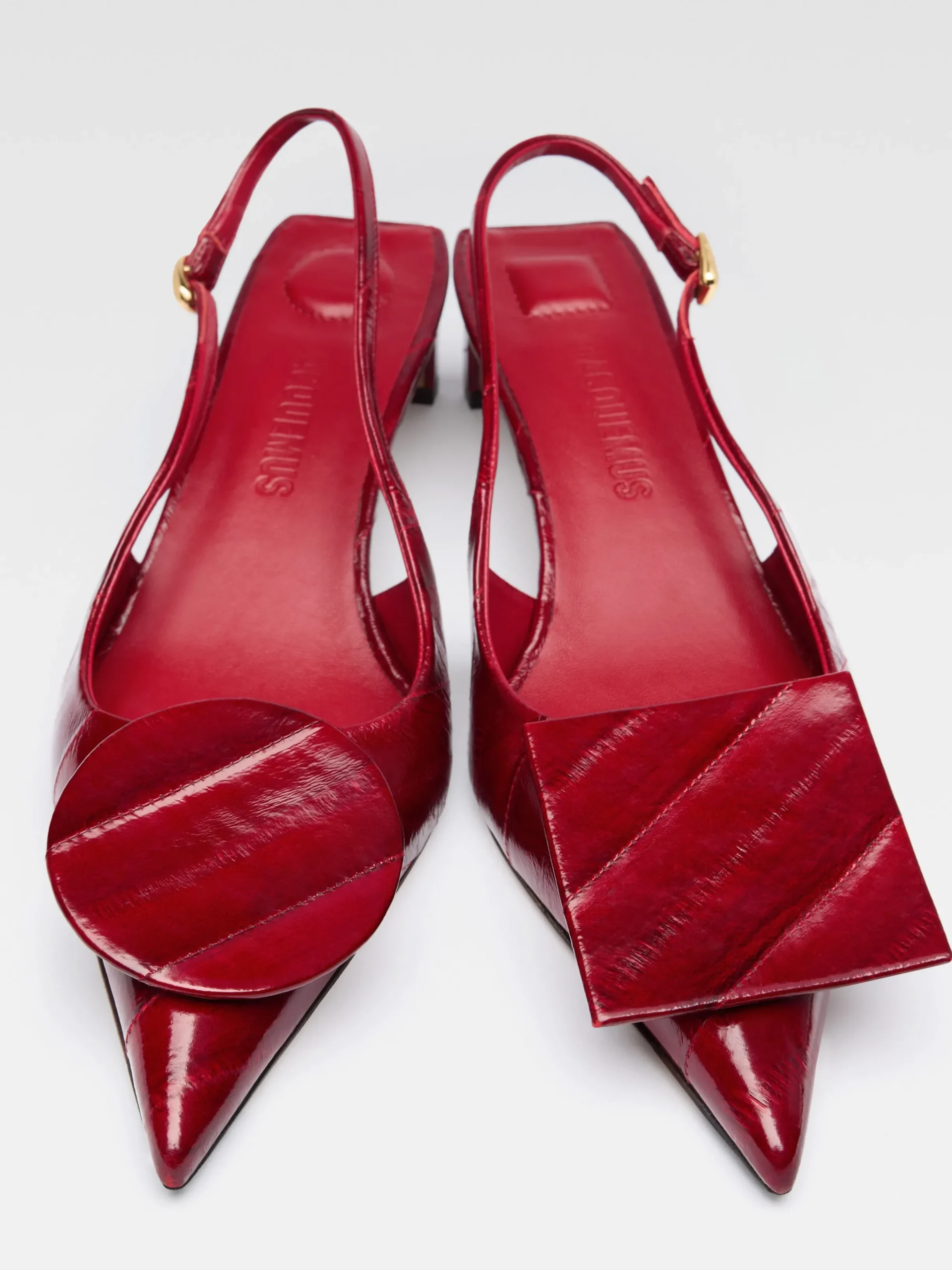 Outlet Jacquemus De Duelo lage slingbacks DarkRed