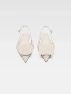 Online Jacquemus De Duelo platte slingbacks LightGreige