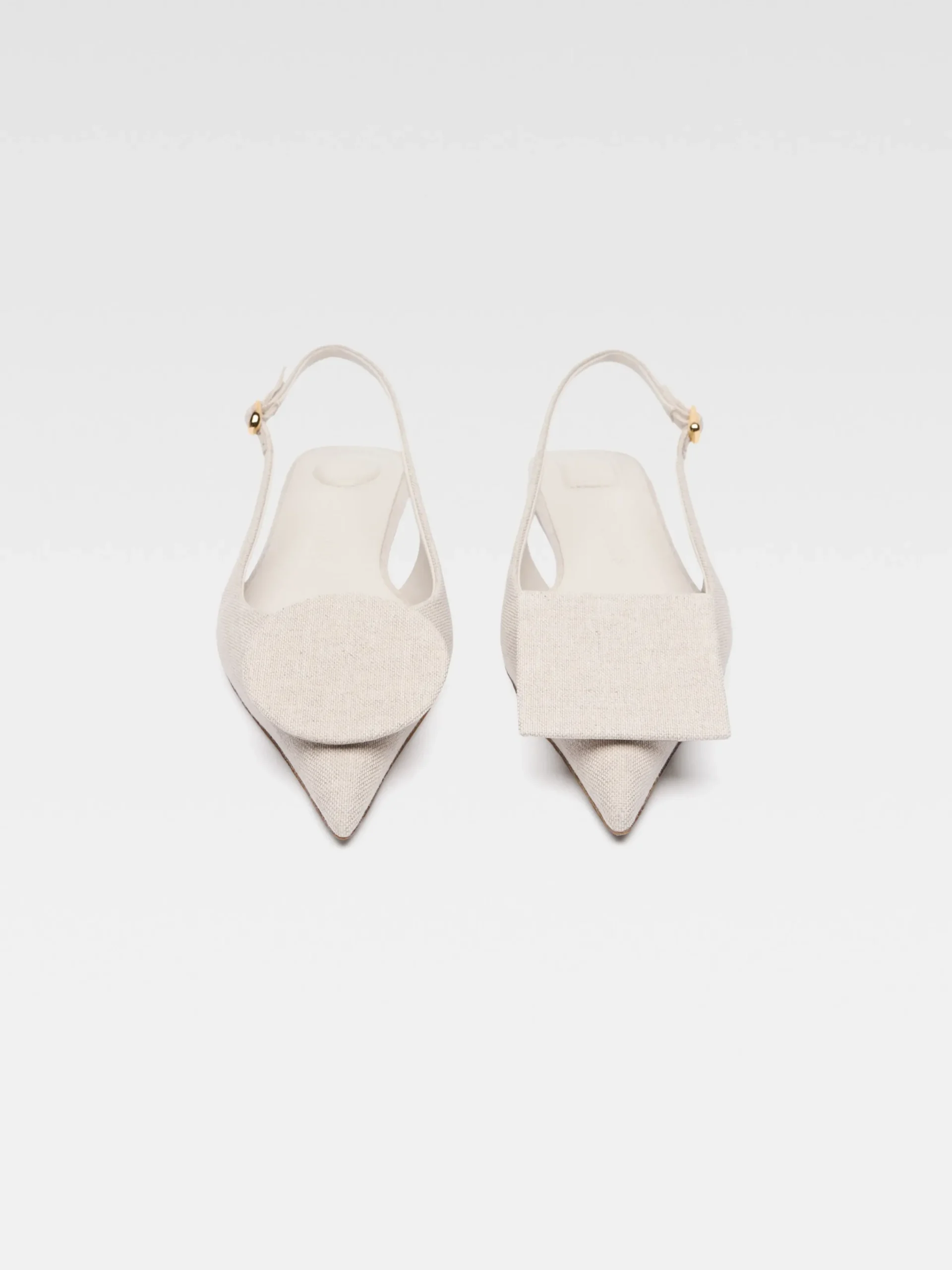 Online Jacquemus De Duelo platte slingbacks LightGreige