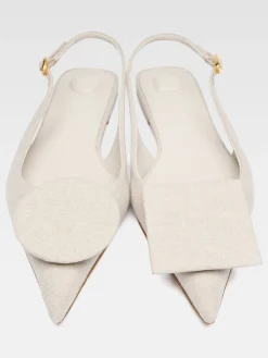 Online Jacquemus De Duelo platte slingbacks LightGreige