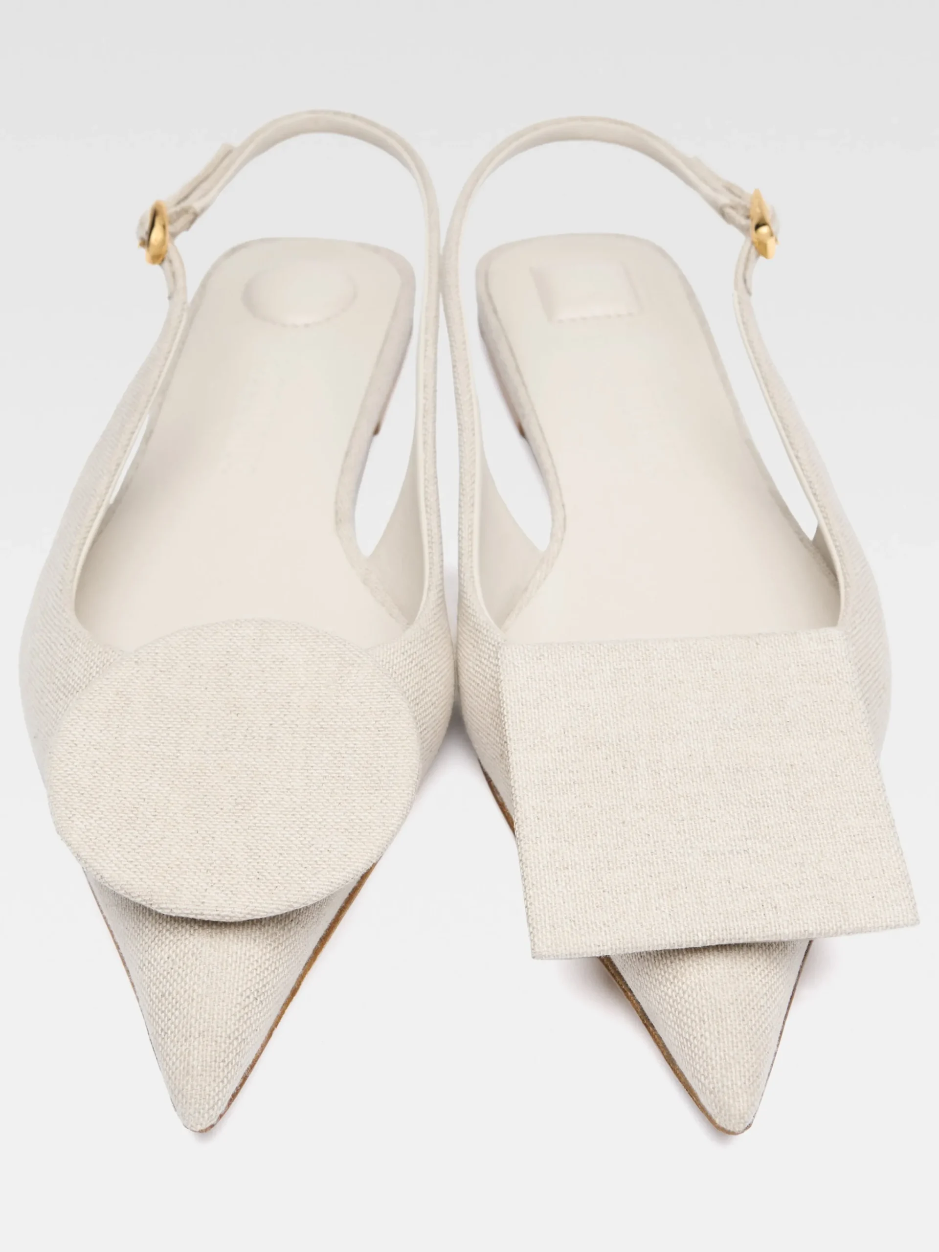 Online Jacquemus De Duelo platte slingbacks LightGreige