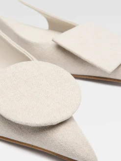 Online Jacquemus De Duelo platte slingbacks LightGreige