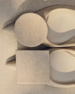 Online Jacquemus De Duelo platte slingbacks LightGreige