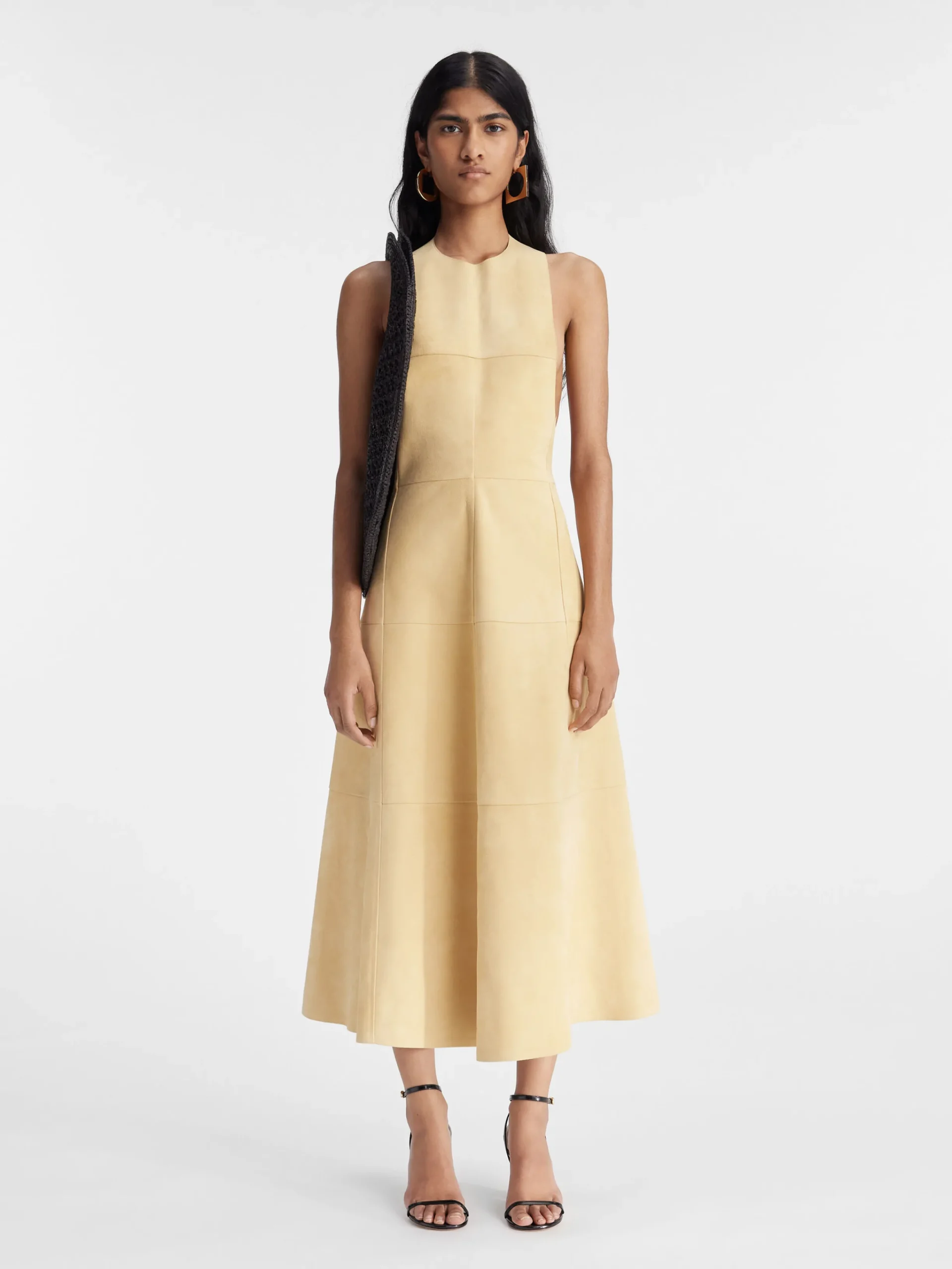Online Jacquemus De Favola jurk Beige