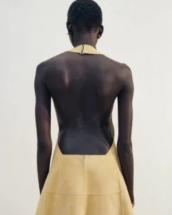 Online Jacquemus De Favola jurk Beige