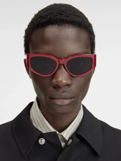 Discount Jacquemus De Gala zonnebril Burgundy